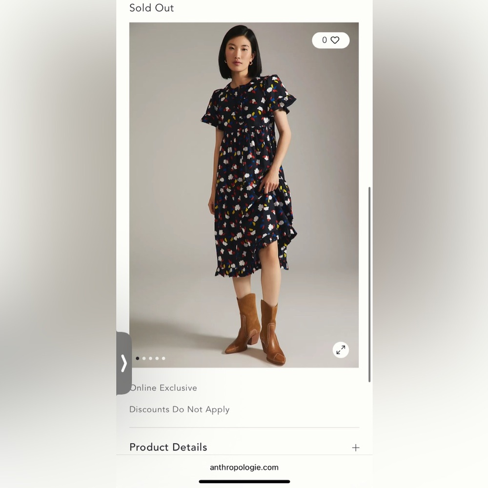 Clare V Martine Floral Ruffle Midi Dress medium